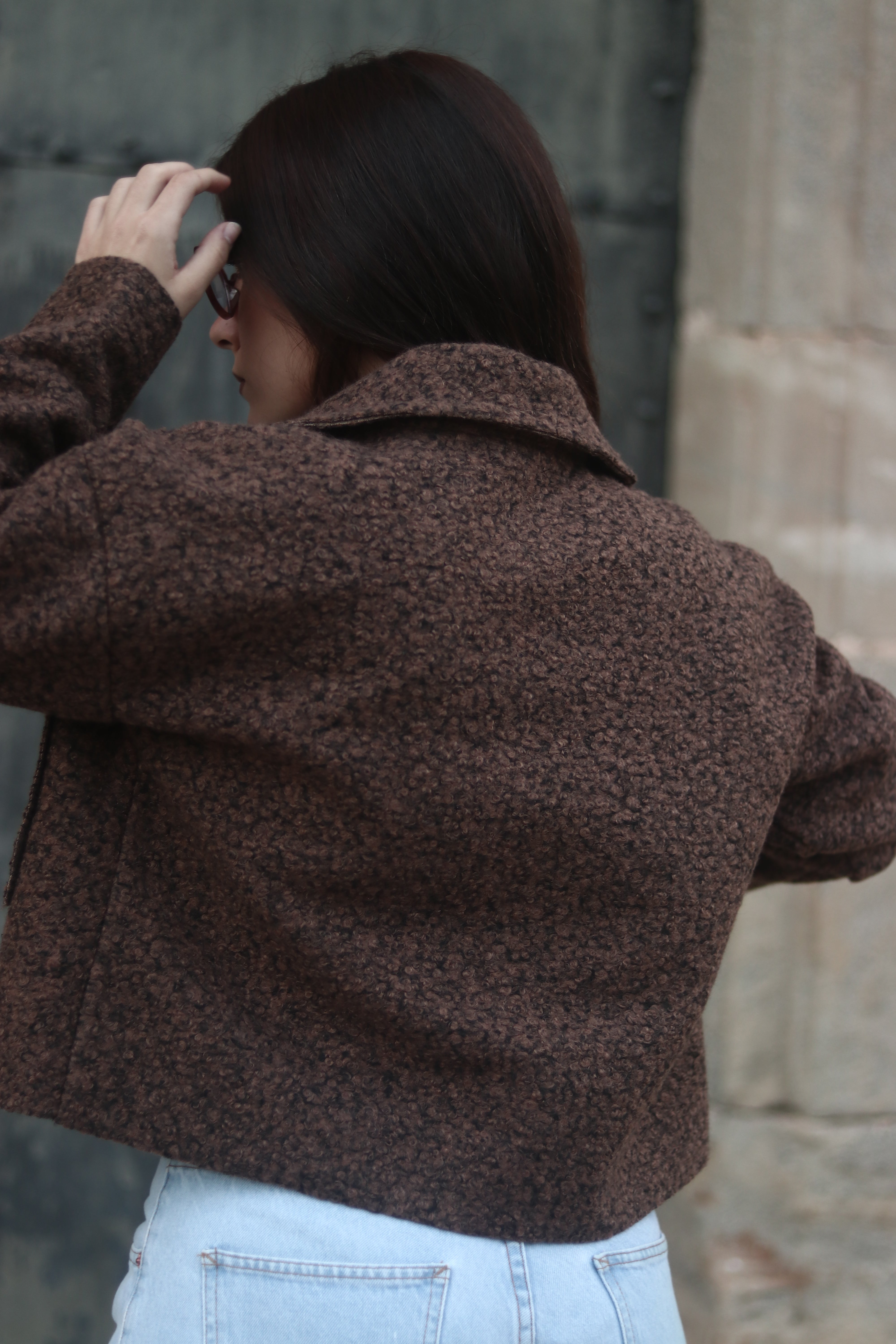 Lima | Chaqueta crop con bolsillos y cremallera